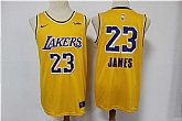 Lakers 23 Lebron James Yellow Nike Swingman Jersey,baseball caps,new era cap wholesale,wholesale hats